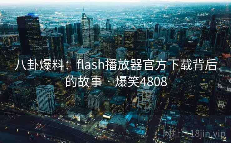 八卦爆料：flash播放器官方下载背后的故事 · 爆笑4808